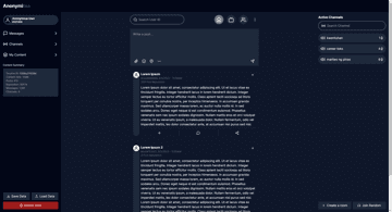 Anonymitea: Website